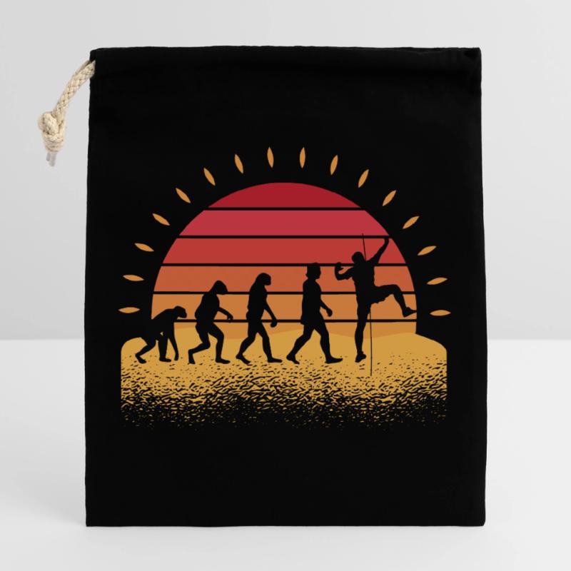 Evolution Mountaineering Bouldering Climbing Climbers Closable cotton gift bag (25x30cm)