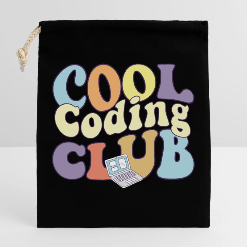 Cool Coding Club Computer Programmer Coder Verschließbarer Geschenkbeutel aus Baumwolle (25x30cm)