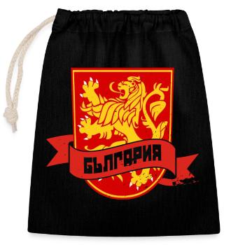 Bulgarien Flagge Balkan Sofia Bulgare Urlaub - Verschließbarer Geschenkbeutel aus Baumwolle (25x30cm) - Schwarz - Vorne