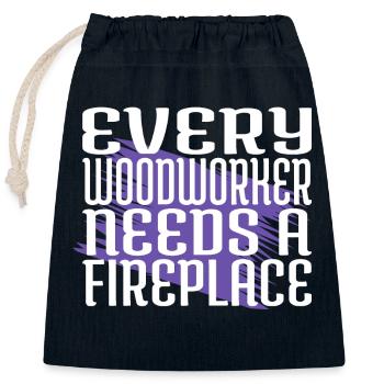 Cutter Funny Carpenter Carpenter John Carpenter - Sac cadeau en coton avec cordon (25 x 30 cm) - bleu marine - Devant