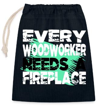 men a carpenters prayer tshirts tree feller - Verschließbarer Geschenkbeutel aus Baumwolle (25x30cm) - Navy - Vorne