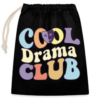Cool Drama Theater Broadway Stage Theatre Actor - Verschließbarer Geschenkbeutel aus Baumwolle (25x30cm) - Schwarz - Vorne