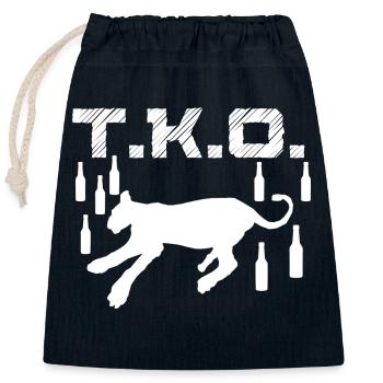 TKO Drunk Predator Passed Out Blackout Coma White - Verschließbarer Geschenkbeutel aus Baumwolle (25x30cm) - Navy - Vorne