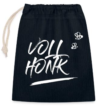 Vollhonk | Shirt für Insider von Honey&Honk - Verschließbarer Geschenkbeutel aus Baumwolle (25x30cm) - Navy - Vorne