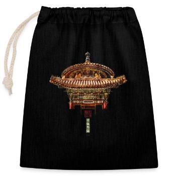 Chinesisch_Arch. Qianaqiu_Forbidden City 1536 - Closable cotton gift bag (25x30cm) - black - Front
