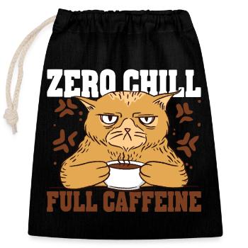 Energy Drink - Closable cotton gift bag (25x30cm) - black - Front