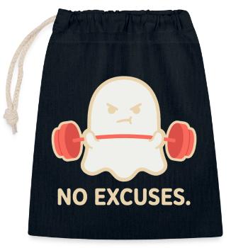 Ascenseur fantôme sans excuses - Sac cadeau en coton avec cordon (25 x 30 cm) - bleu marine - Devant