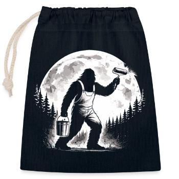 Bigfoot Maler und Lackierer - Verschließbarer Geschenkbeutel aus Baumwolle (25x30cm) - Navy - Vorne