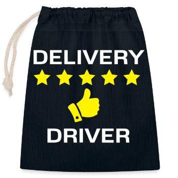 Delivery Driver - Verschließbarer Geschenkbeutel aus Baumwolle (25x30cm) - Navy - Vorne