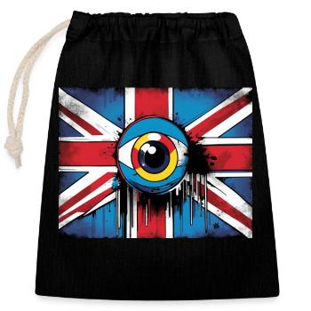 Big Brother - Somebody's Watching You - Closable cotton gift bag (25x30cm) - black - Front