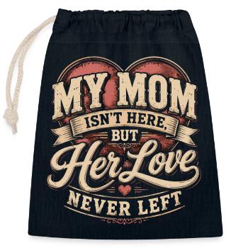 Mama-Souvenirgeschenk – Ihre Liebe hat Vintag nie verlassen - Verschließbarer Geschenkbeutel aus Baumwolle (25x30cm) - Navy - Vorne