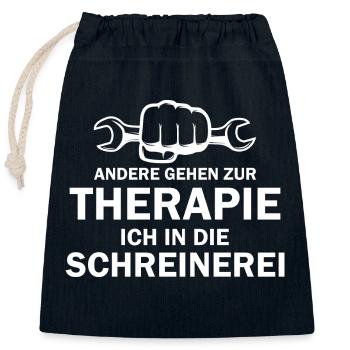 Handwerker Handyman Handwerk Werkzeug Baustelle - Verschließbarer Geschenkbeutel aus Baumwolle (25x30cm) - Navy - Vorne