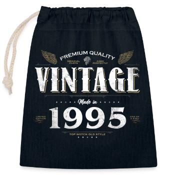 29 Years Old Vintage 1995 Limited Edition 29th - Closable cotton gift bag (25x30cm) - navy - Front