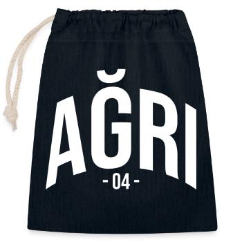 Agri 04 Turquie Turquie Cadeau Vacances Türk TR - Sac cadeau en coton avec cordon (25 x 30 cm) - bleu marine - Devant