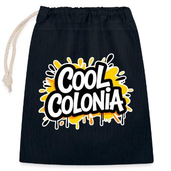 Cool Colonia | Köln Shirt - Verschließbarer Geschenkbeutel aus Baumwolle (25x30cm) - Navy - Vorne