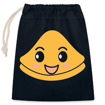 Crêpes Bretagne humour crêpe - Sac cadeau en coton avec cordon (25 x 30 cm) - bleu marine - Devant