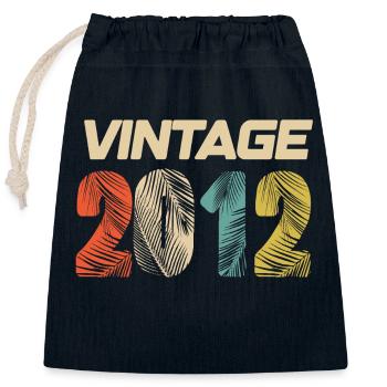 Jahrgang 2012 Retro - Bestseller - Verschließbarer Geschenkbeutel aus Baumwolle (25x30cm) - Navy - Vorne
