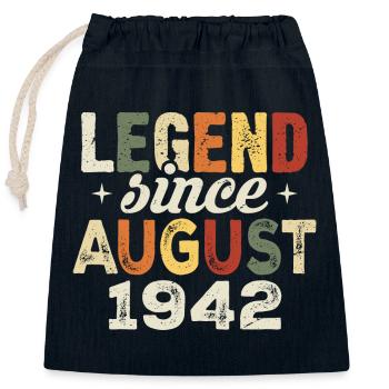 August 1942 Anniversary August 1942 - August 1942 - Closable cotton gift bag (25x30cm) - navy - Front