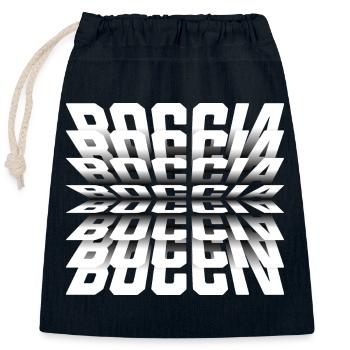 Bocciaspieler Bekleidung mit Boccia Kugeln Boccia - Verschließbarer Geschenkbeutel aus Baumwolle (25x30cm) - Navy - Vorne