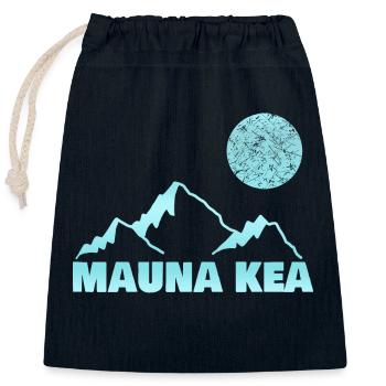 Raquette d’alpinisme - Sac cadeau en coton avec cordon (25 x 30 cm) - bleu marine - Devant