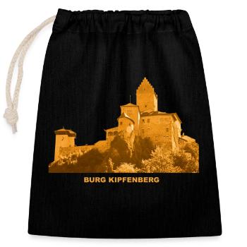 Kipfenberg Market Upper Bavaria Bavaria Castle - Closable cotton gift bag (25x30cm) - black - Front