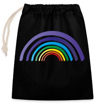 rainbow chakren - Verschließbarer Geschenkbeutel aus Baumwolle (25x30cm) - Schwarz - Vorne