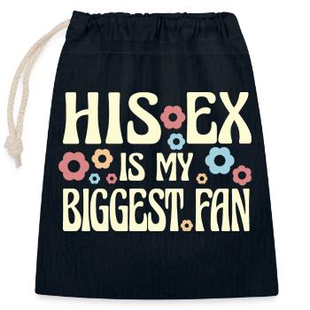 His Ex Is My Biggest Fan Ex-Girlfriend Break Up - Verschließbarer Geschenkbeutel aus Baumwolle (25x30cm) - Navy - Vorne