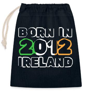 Irlande 2012 - Sac cadeau en coton avec cordon (25 x 30 cm) - bleu marine - Devant