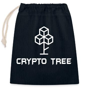 Bitcoin Trading Crypto Aktien - Verschließbarer Geschenkbeutel aus Baumwolle (25x30cm) - Navy - Vorne