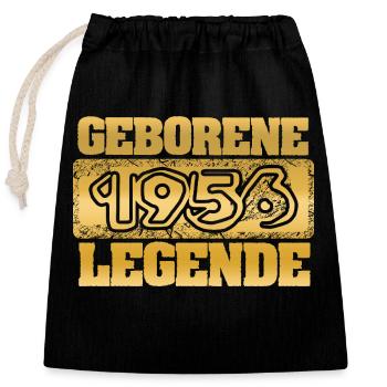 Proverbs 1956 - Closable cotton gift bag (25x30cm) - black - Front