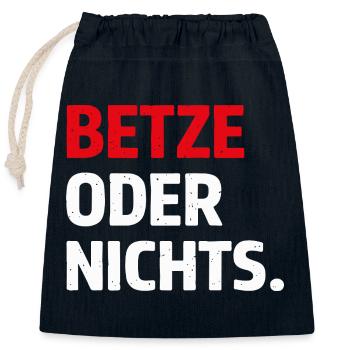 Betze ou rien – Chemise statement de Kaiserslautern - Sac cadeau en coton avec cordon (25 x 30 cm) - bleu marine - Devant