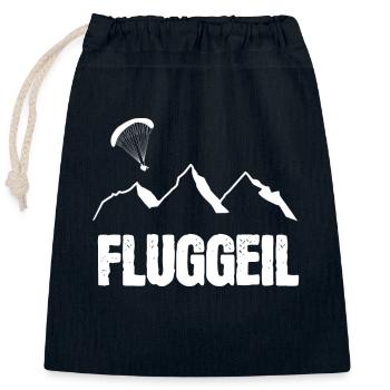 Flying - Closable cotton gift bag (25x30cm) - navy - Front