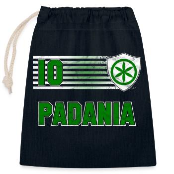 Padania Football Team - Closable cotton gift bag (25x30cm) - navy - Front