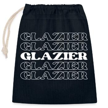 Glaser Glasbläser Fensterinstallateur Fenster - Verschließbarer Geschenkbeutel aus Baumwolle (25x30cm) - Navy - Vorne