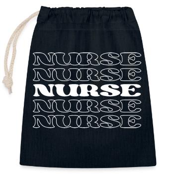 Krankenschwester Registrierte Krankenschwester Gesundheitsdienstleister - Verschließbarer Geschenkbeutel aus Baumwolle (25x30cm) - Navy - Vorne
