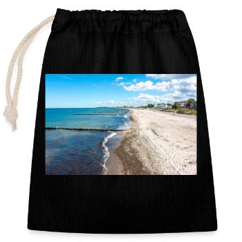 Heiligendamm Bad Doberan Mecklembourg Poméranie occidentale - Sac cadeau en coton avec cordon (25 x 30 cm) - noir - Devant