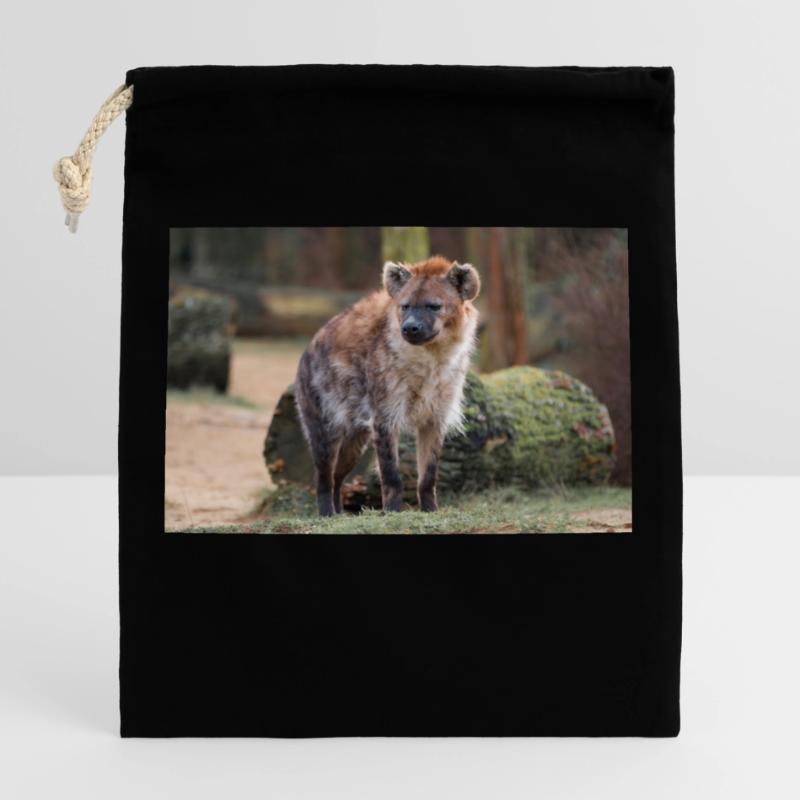 Hyäne oder Hyäne oder Harpyie (auf Deutsch Hyäne) Hyäne Verschließbarer Geschenkbeutel aus Baumwolle (25x30cm)
