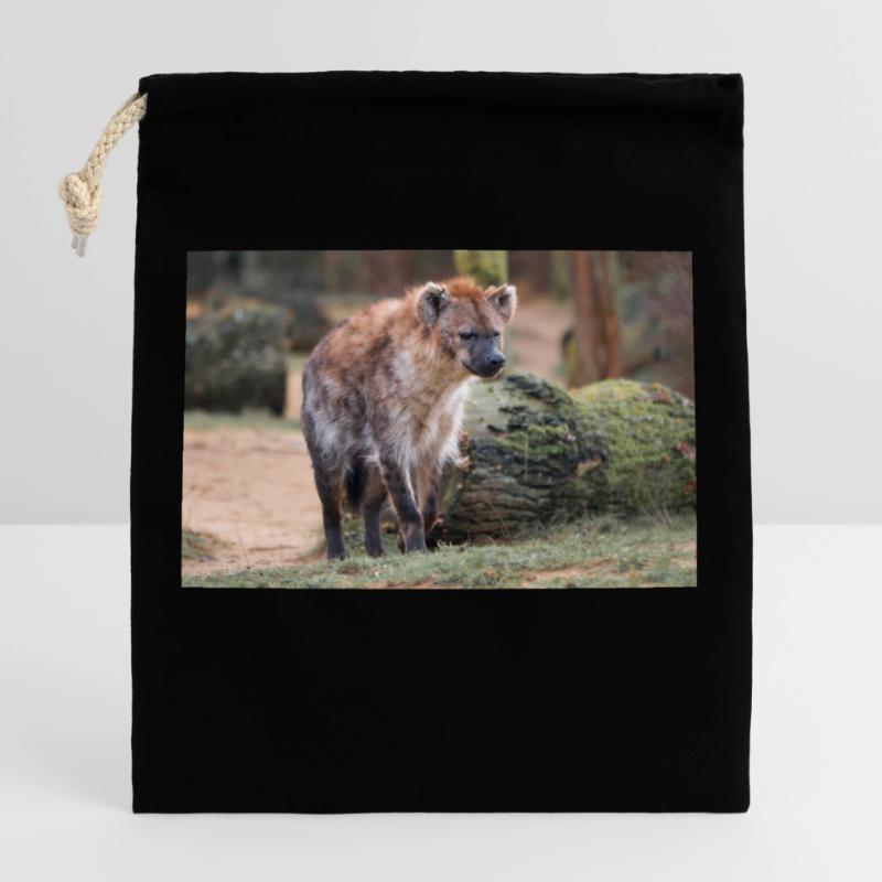 Hyäne oder Hyäne oder Harpyie (auf Deutsch Hyäne) Hyäne Verschließbarer Geschenkbeutel aus Baumwolle (25x30cm)