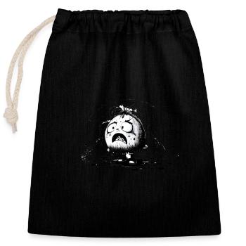 Personnages de dessin animé Little Monster Ink - Sac cadeau en coton avec cordon (25 x 30 cm) - noir - Devant