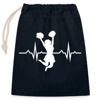 Cheerleading perfektes Geschenk Geburtstag - Verschließbarer Geschenkbeutel aus Baumwolle (25x30cm) - Navy - Vorne
