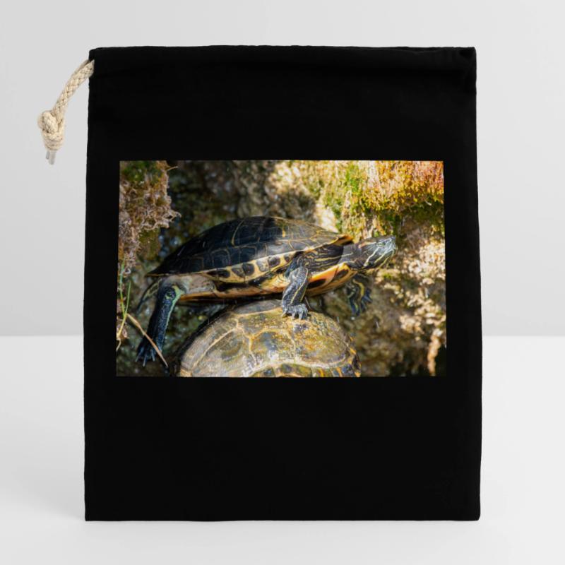 Trachemys scripta scripta scripta Sac cadeau en coton avec cordon (25 x 30 cm)