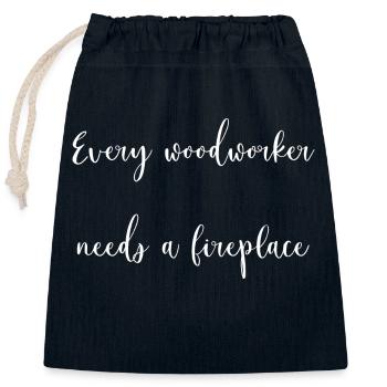 men a carpenters prayer tshirts carpenter joke - Verschließbarer Geschenkbeutel aus Baumwolle (25x30cm) - Navy - Vorne