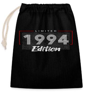 30th Birthday Legend since 1994 - Closable cotton gift bag (25x30cm) - black - Front