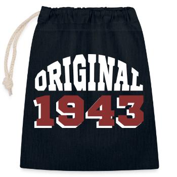 Original 1943 - Verschließbarer Geschenkbeutel aus Baumwolle (25x30cm) - Navy - Vorne