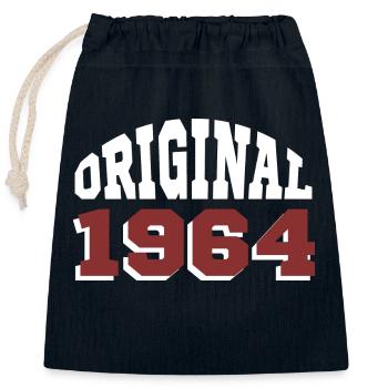 Original 1964 - Sac cadeau en coton avec cordon (25 x 30 cm) - bleu marine - Devant