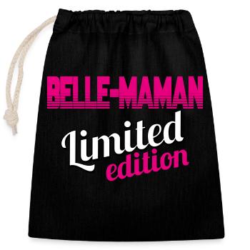 BELLE MAMAN LIMITED EDITION - Sac cadeau en coton avec cordon (25 x 30 cm) - noir - Devant