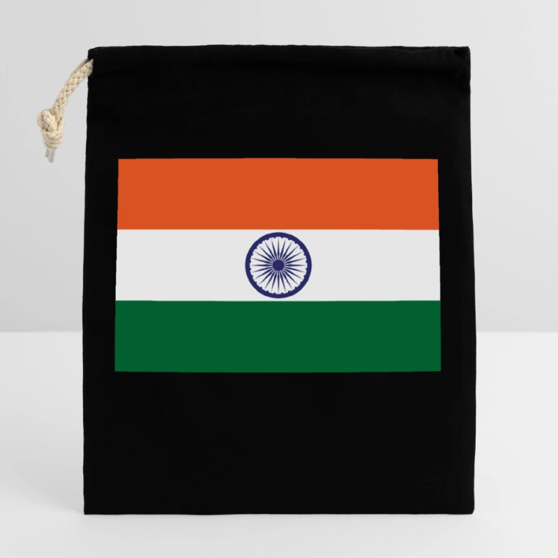 Inde Sac cadeau en coton avec cordon (25 x 30 cm)