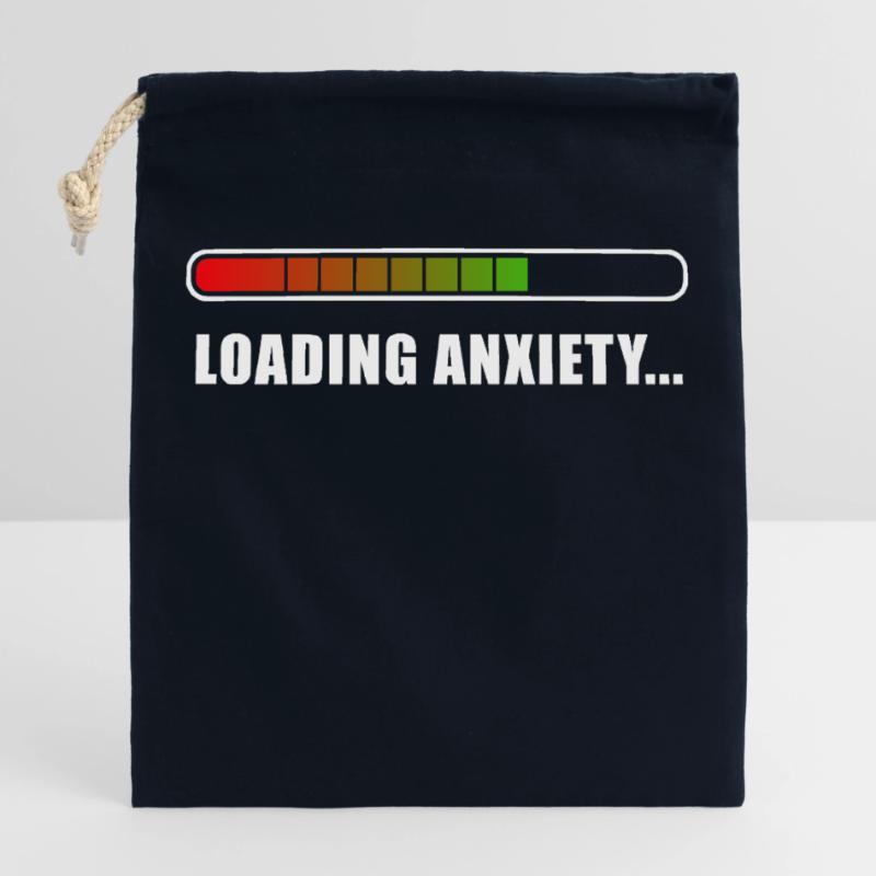 Loading L’anxiété... Sac cadeau en coton avec cordon (25 x 30 cm)