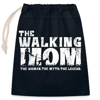 Podenco Canario Mama The Walking Mom - Verschließbarer Geschenkbeutel aus Baumwolle (25x30cm) - Navy - Vorne