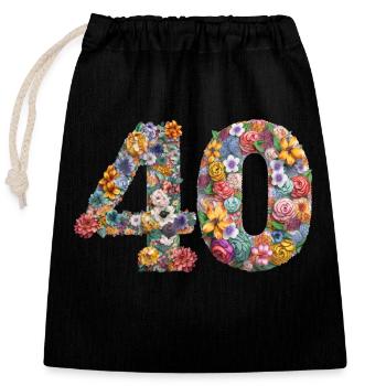 50. Geburtstag Vintage Retro Jahrgang 1973 Geburtstag - Verschließbarer Geschenkbeutel aus Baumwolle (25x30cm) - Schwarz - Vorne